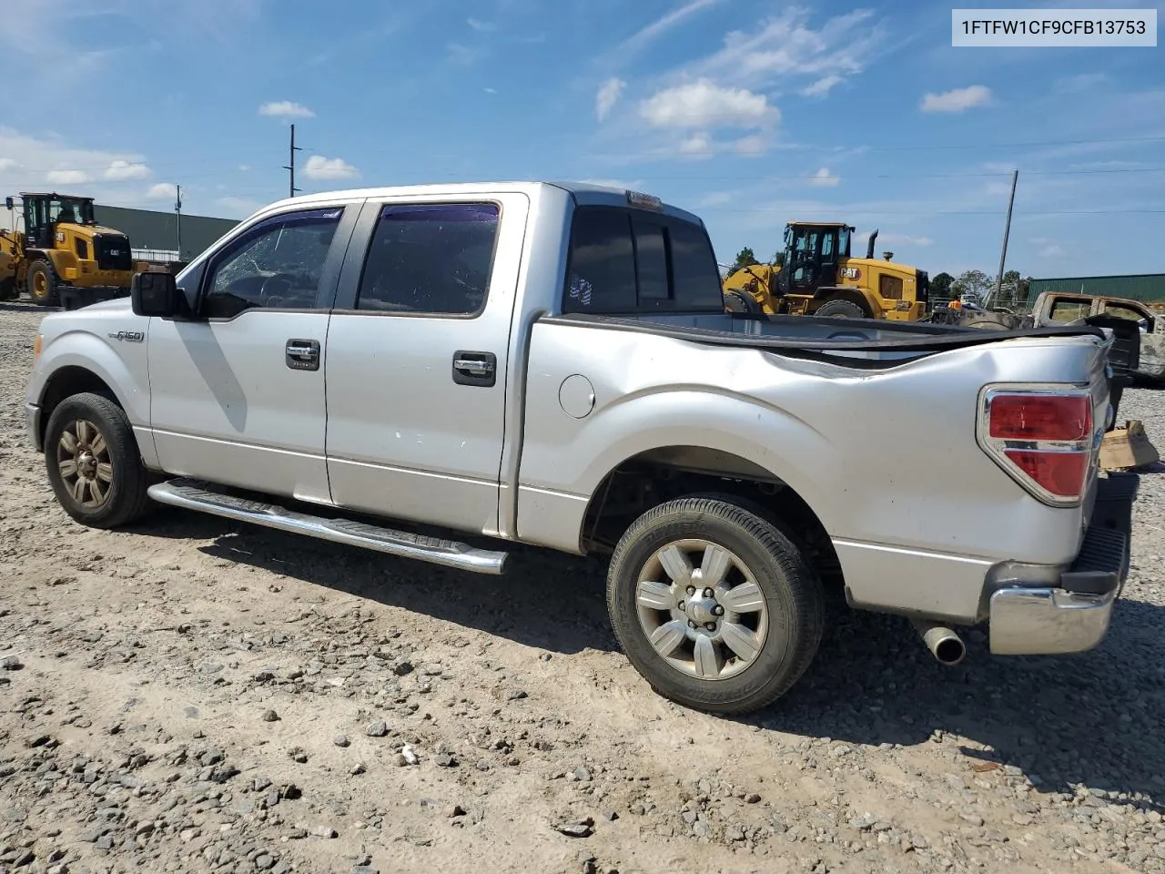 2012 Ford F150 Supercrew VIN: 1FTFW1CF9CFB13753 Lot: 74133414