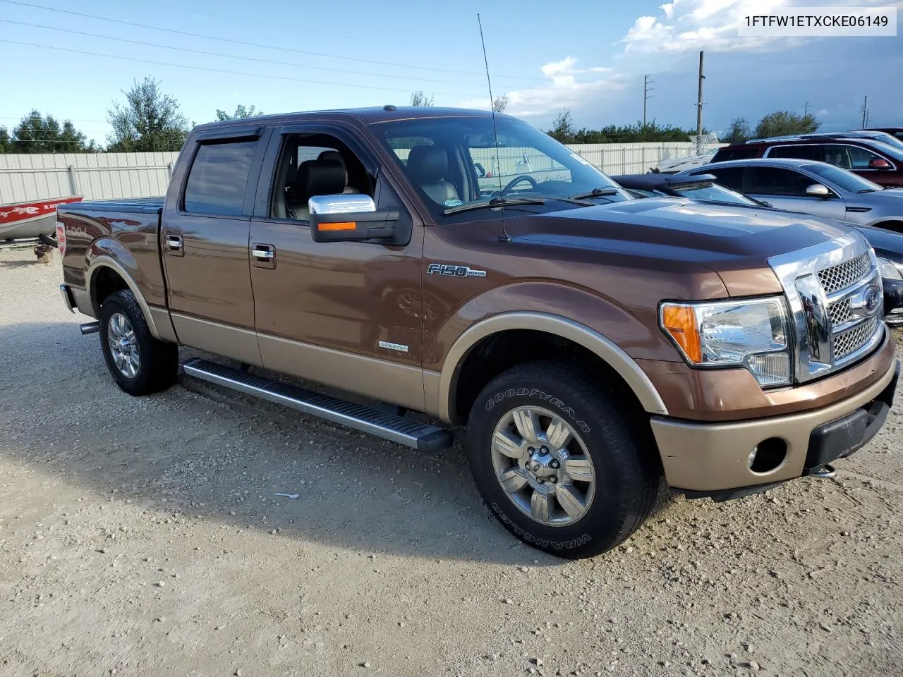 2012 Ford F150 Supercrew VIN: 1FTFW1ETXCKE06149 Lot: 74180024