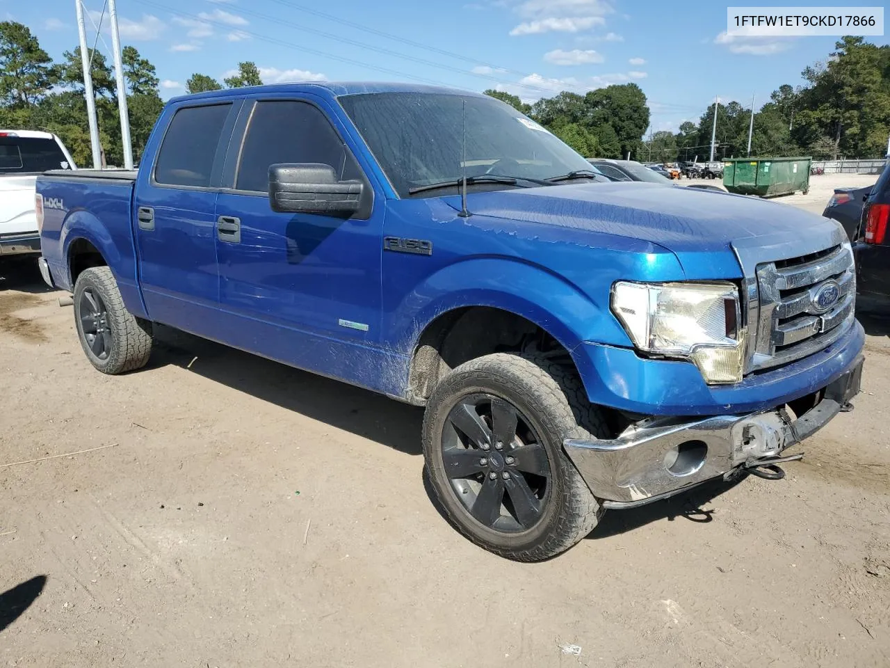 2012 Ford F150 Supercrew VIN: 1FTFW1ET9CKD17866 Lot: 74455594