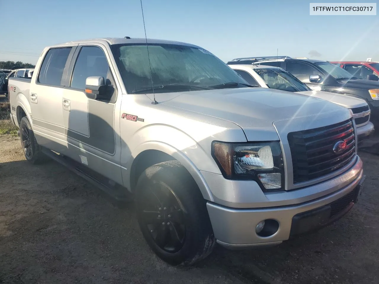 2012 Ford F150 Supercrew VIN: 1FTFW1CT1CFC30717 Lot: 74767134