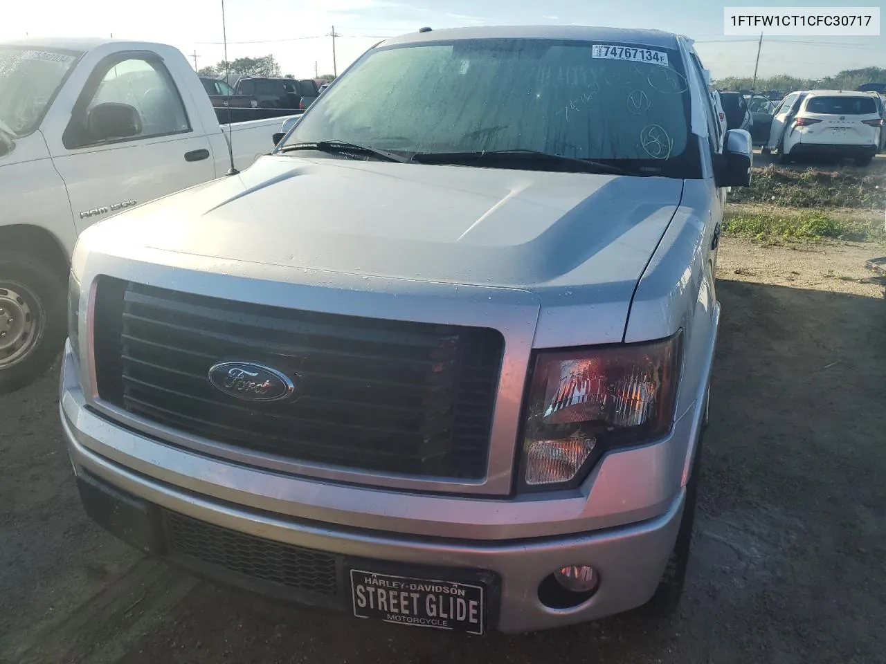 2012 Ford F150 Supercrew VIN: 1FTFW1CT1CFC30717 Lot: 74767134