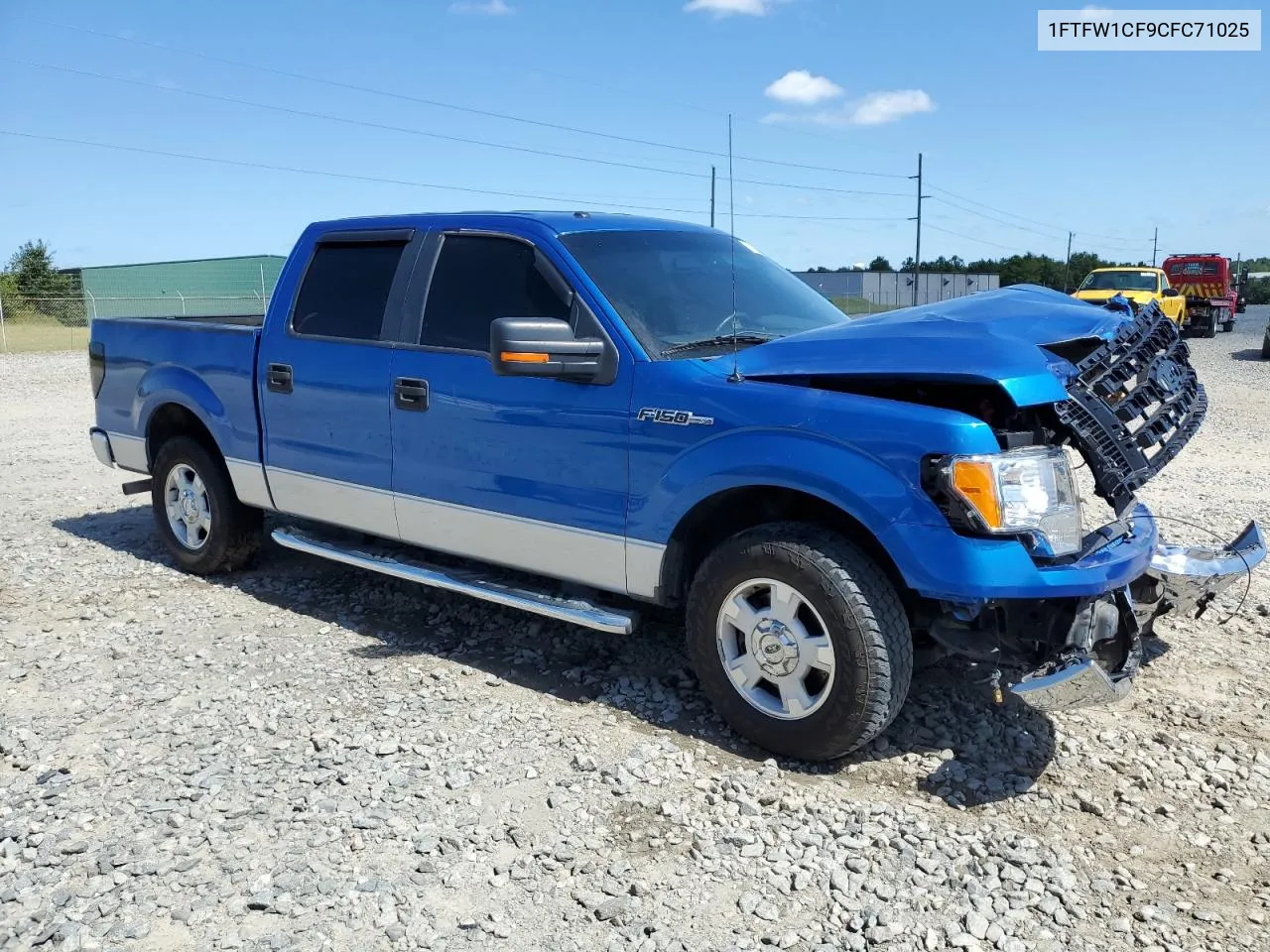 2012 Ford F150 Supercrew VIN: 1FTFW1CF9CFC71025 Lot: 74926074