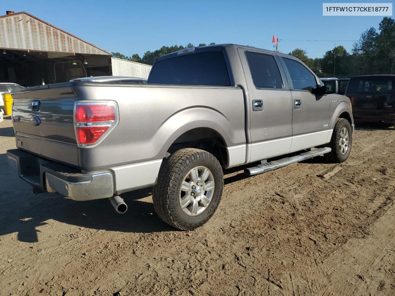 1FTFW1CT7CKE18777 2012 Ford F150 Supercrew