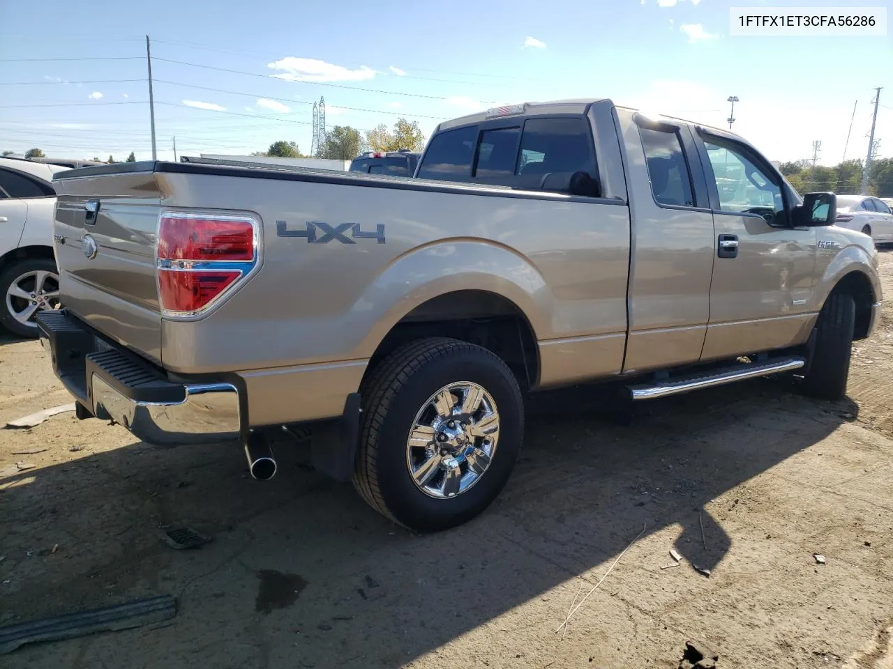 2012 Ford F150 Super Cab VIN: 1FTFX1ET3CFA56286 Lot: 75226954