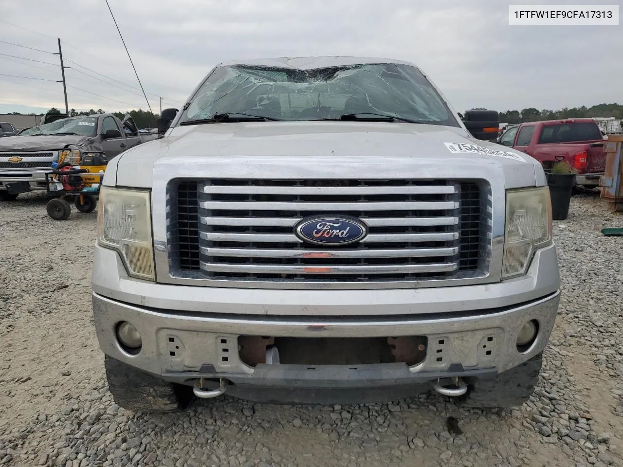 2012 Ford F150 Supercrew VIN: 1FTFW1EF9CFA17313 Lot: 75445854