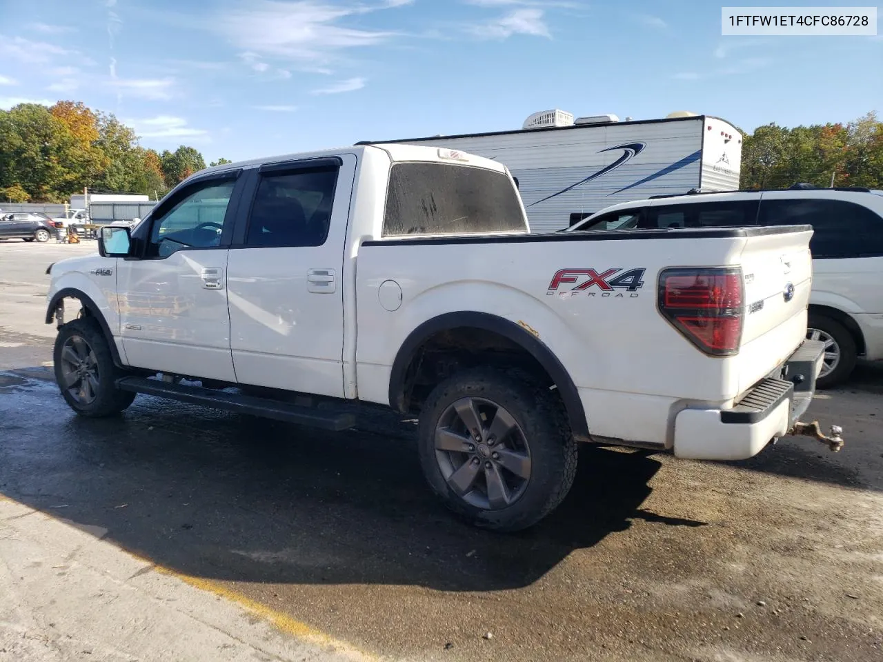 2012 Ford F150 Supercrew VIN: 1FTFW1ET4CFC86728 Lot: 75451924