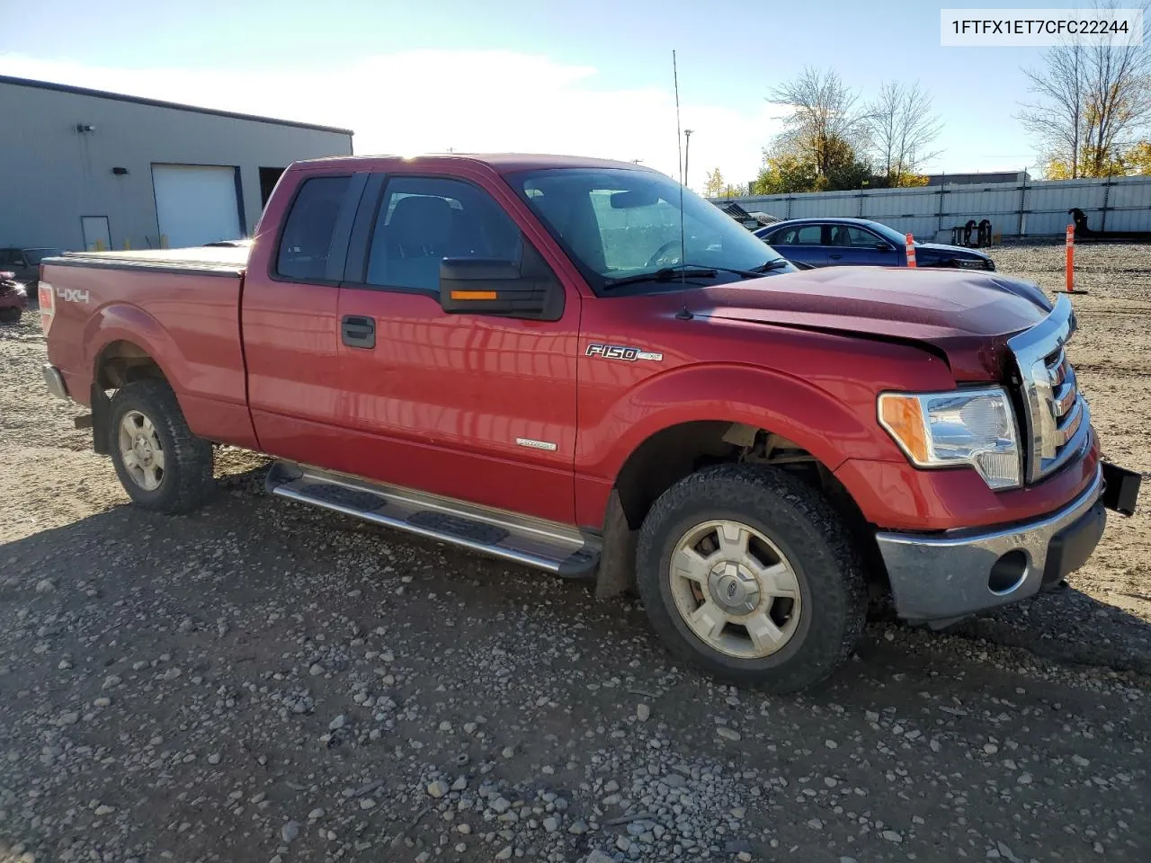 2012 Ford F150 Super Cab VIN: 1FTFX1ET7CFC22244 Lot: 75472884