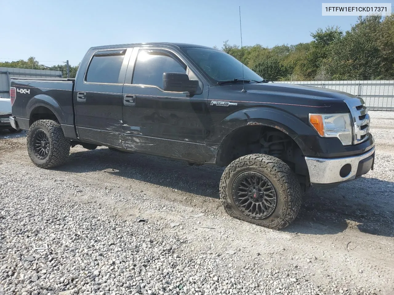 2012 Ford F150 Supercrew VIN: 1FTFW1EF1CKD17371 Lot: 75485704