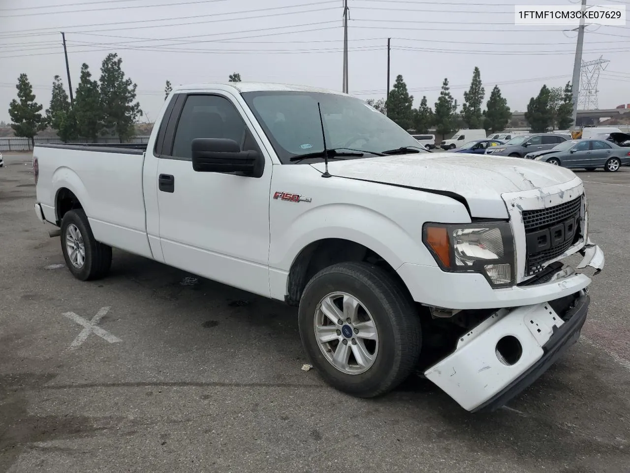 2012 Ford F150 VIN: 1FTMF1CM3CKE07629 Lot: 75862914