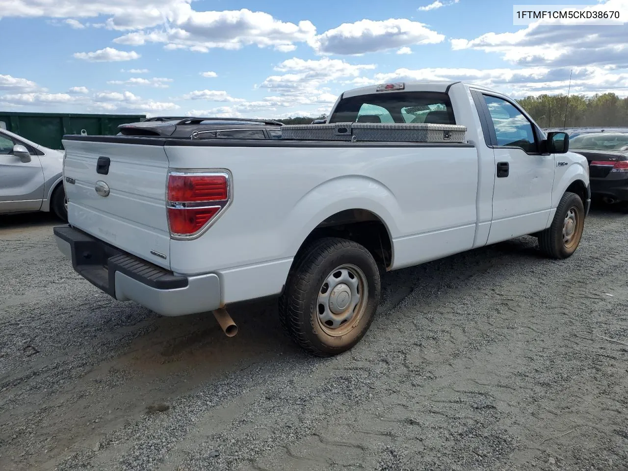 2012 Ford F150 VIN: 1FTMF1CM5CKD38670 Lot: 76140204