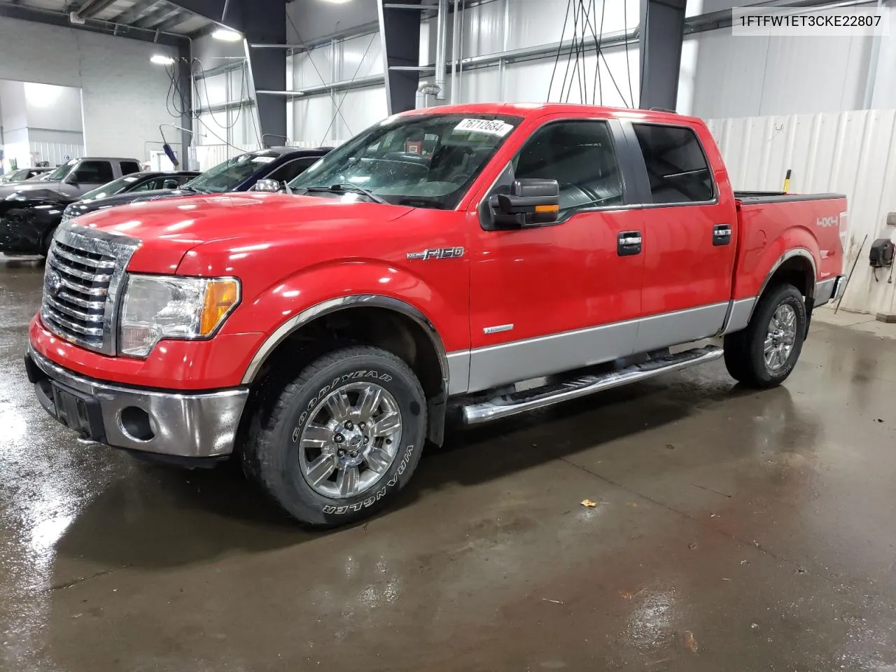 1FTFW1ET3CKE22807 2012 Ford F150 Supercrew