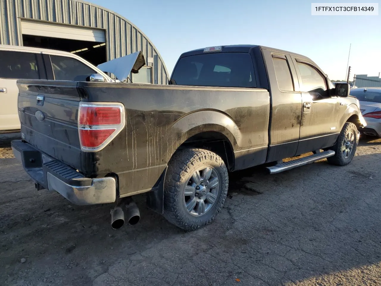 2012 Ford F150 Super Cab VIN: 1FTFX1CT3CFB14349 Lot: 77340894