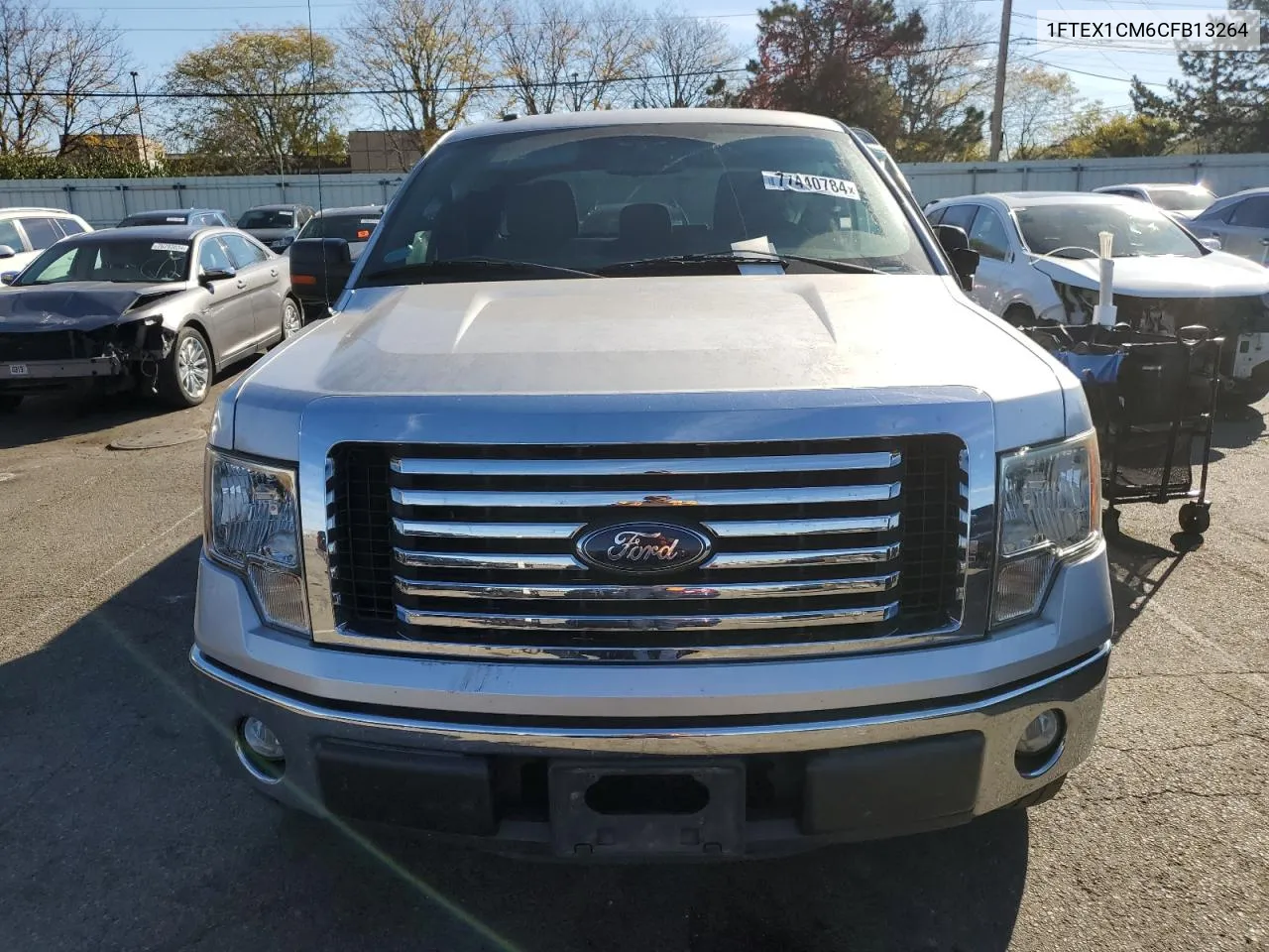 2012 Ford F150 Super Cab VIN: 1FTEX1CM6CFB13264 Lot: 77440784