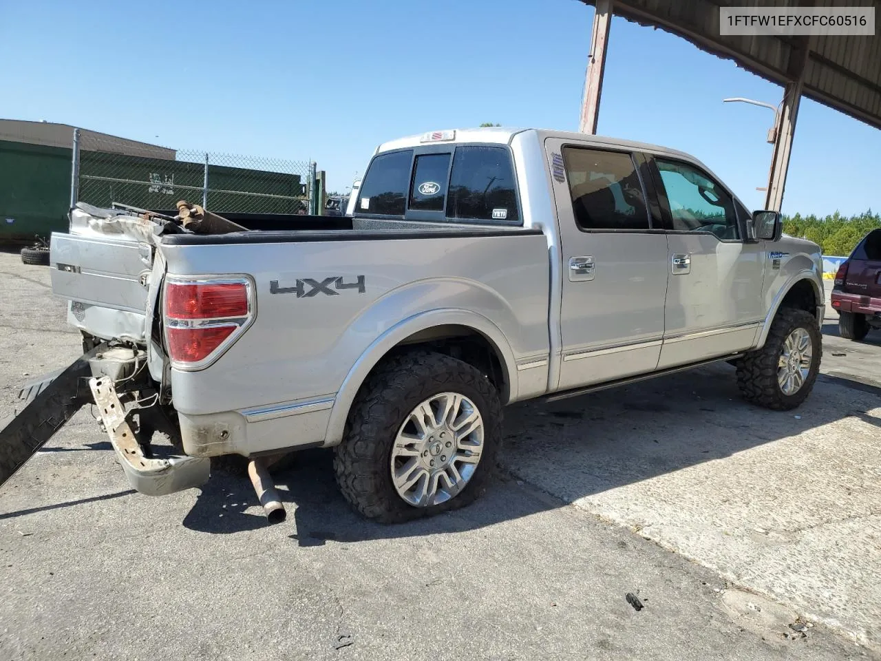 2012 Ford F150 Supercrew VIN: 1FTFW1EFXCFC60516 Lot: 77624904