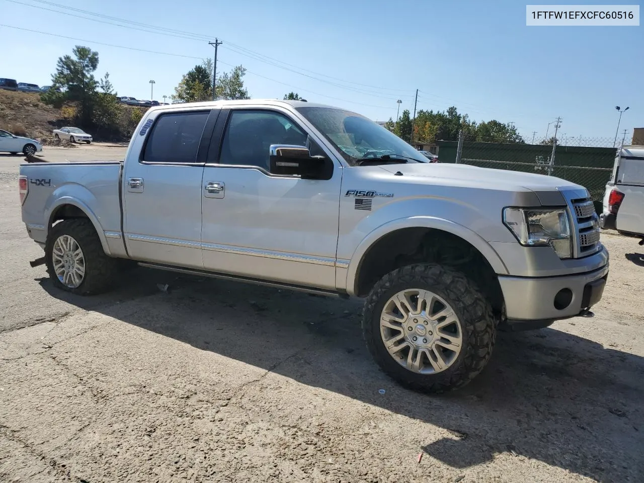 2012 Ford F150 Supercrew VIN: 1FTFW1EFXCFC60516 Lot: 77624904