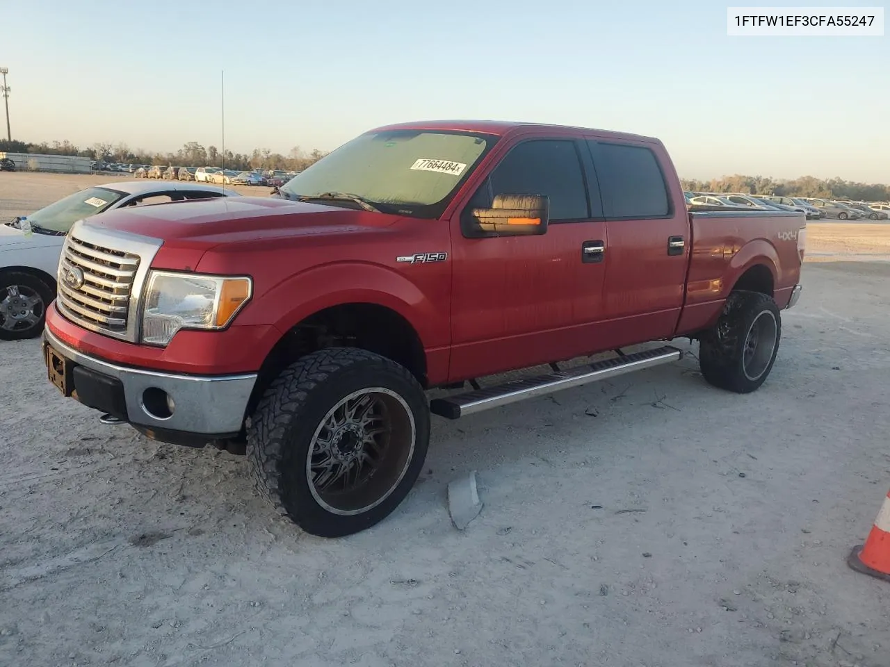 2012 Ford F150 Supercrew VIN: 1FTFW1EF3CFA55247 Lot: 77664484