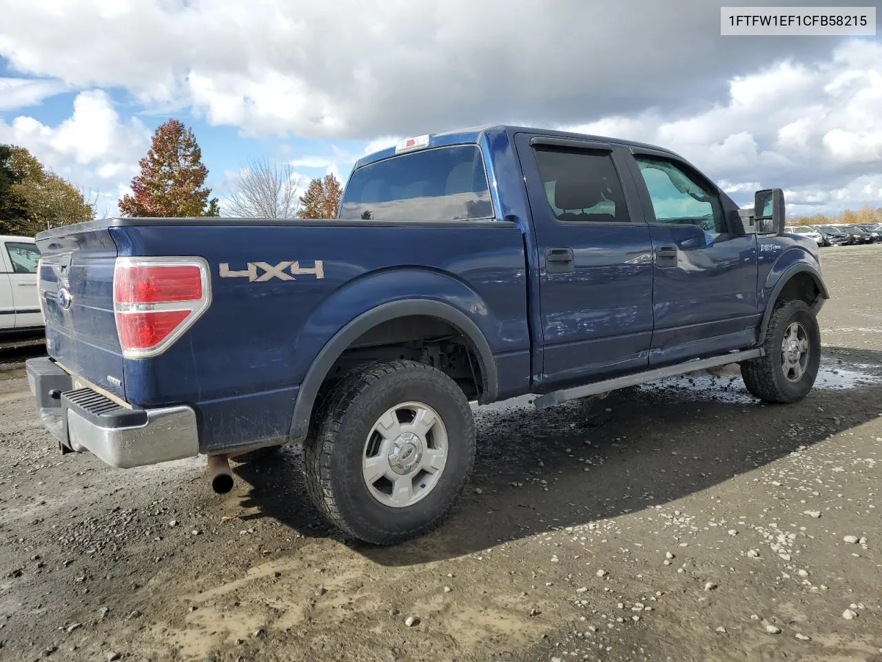 2012 Ford F150 Supercrew VIN: 1FTFW1EF1CFB58215 Lot: 78030674