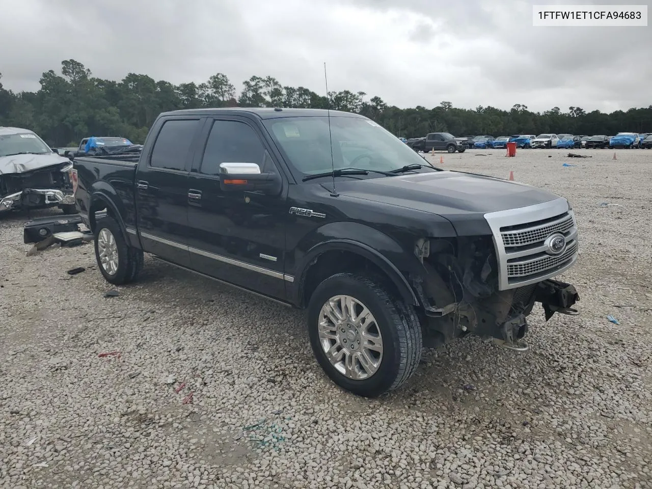 2012 Ford F150 Supercrew VIN: 1FTFW1ET1CFA94683 Lot: 78087554