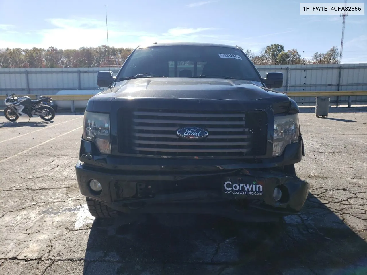 2012 Ford F150 Supercrew VIN: 1FTFW1ET4CFA32565 Lot: 78912074