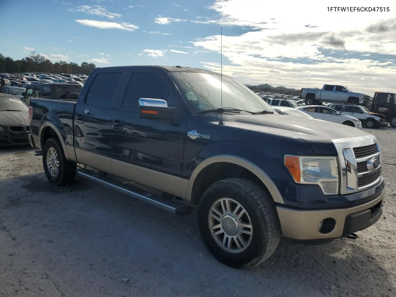 2012 Ford F150 Supercrew VIN: 1FTFW1EF6CKD47515 Lot: 79336054