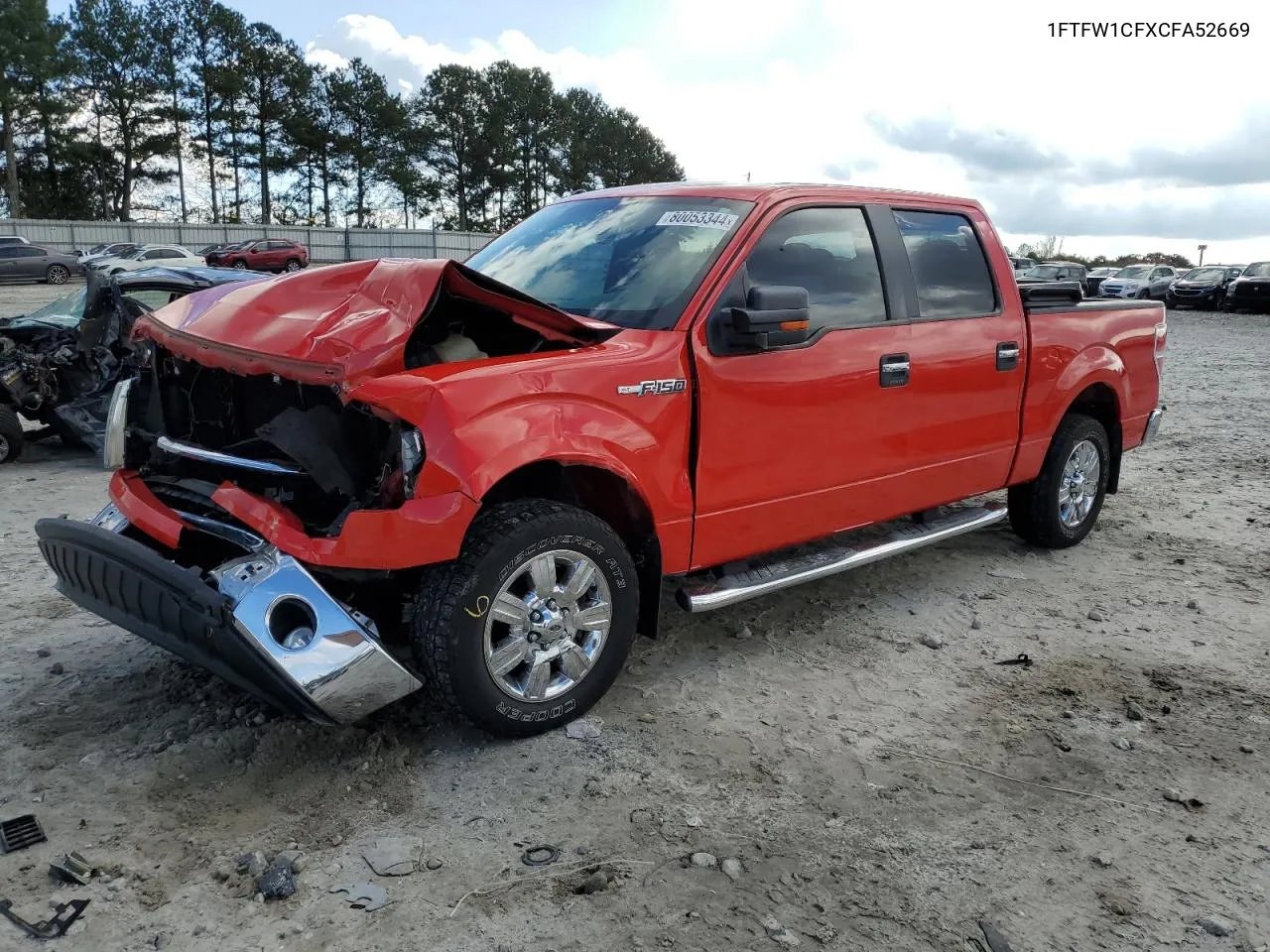 2012 Ford F150 Supercrew VIN: 1FTFW1CFXCFA52669 Lot: 80053344