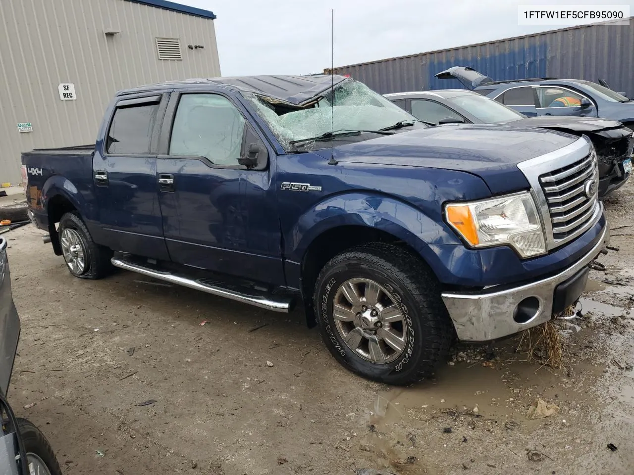 2012 Ford F150 Supercrew VIN: 1FTFW1EF5CFB95090 Lot: 80079264