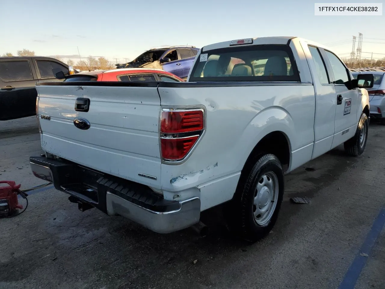 2012 Ford F150 Super Cab VIN: 1FTFX1CF4CKE38282 Lot: 80117644