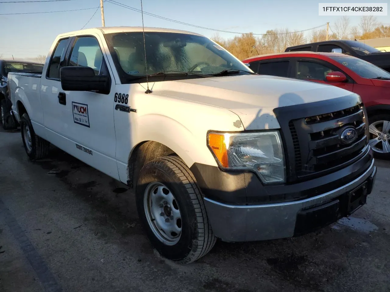 2012 Ford F150 Super Cab VIN: 1FTFX1CF4CKE38282 Lot: 80117644