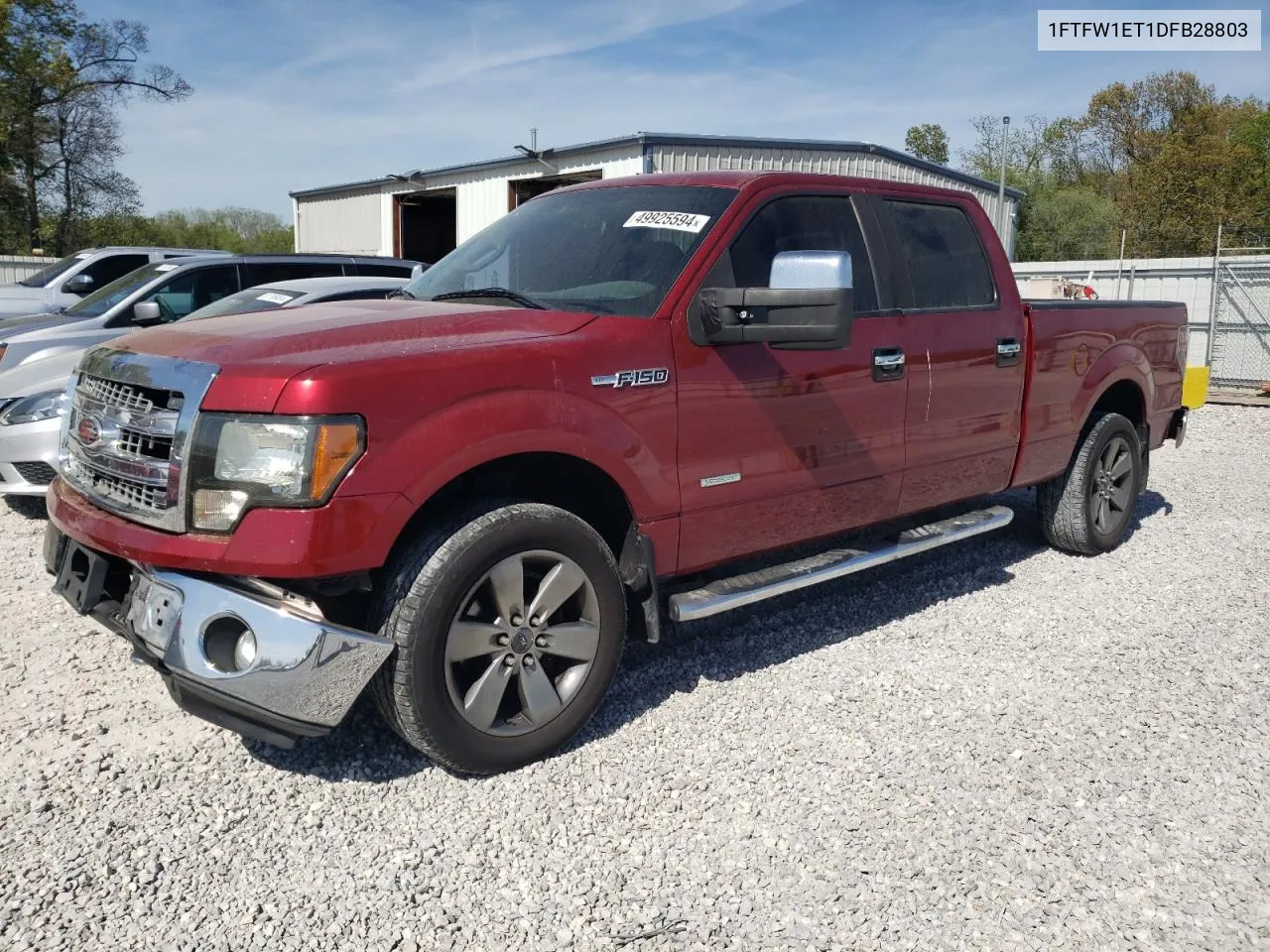 2013 Ford F150 Supercrew VIN: 1FTFW1ET1DFB28803 Lot: 49925594