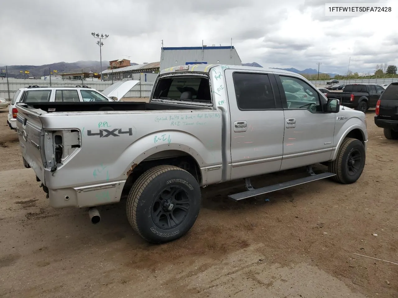 2013 Ford F150 Supercrew VIN: 1FTFW1ET5DFA72428 Lot: 53577624