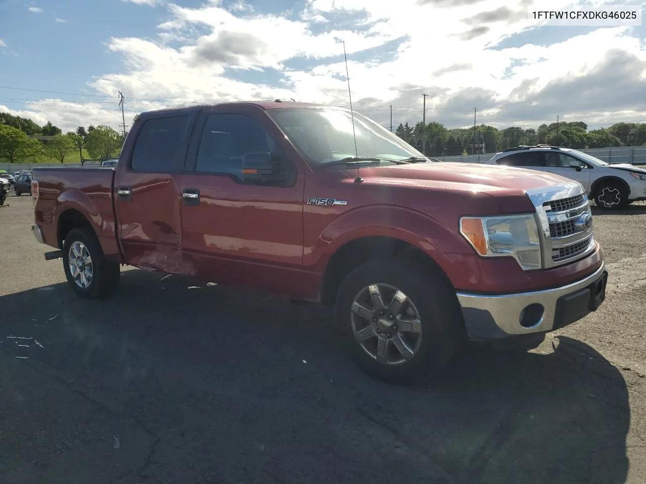 2013 Ford F150 Supercrew VIN: 1FTFW1CFXDKG46025 Lot: 54164534