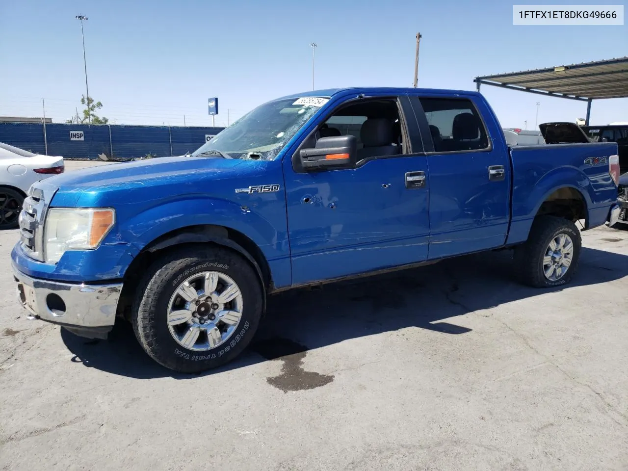 2013 Ford F150 Super Cab VIN: 1FTFX1ET8DKG49666 Lot: 56285754