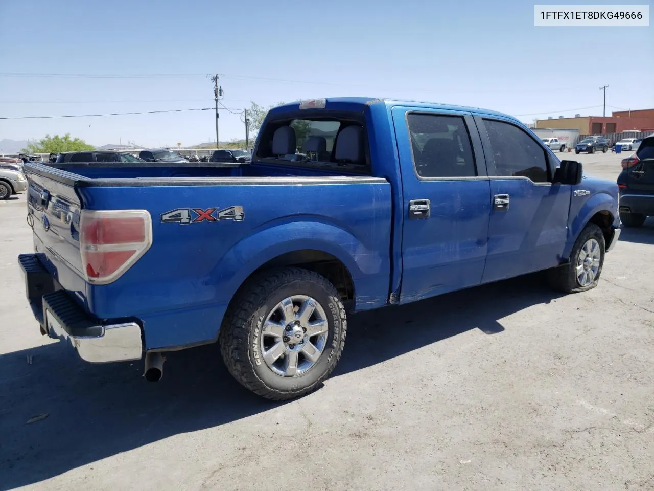 2013 Ford F150 Super Cab VIN: 1FTFX1ET8DKG49666 Lot: 56285754