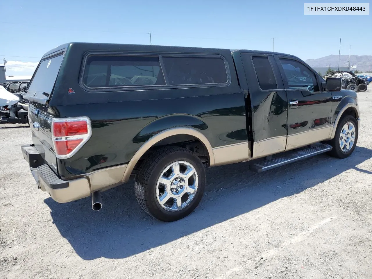 1FTFX1CFXDKD48443 2013 Ford F150 Super Cab