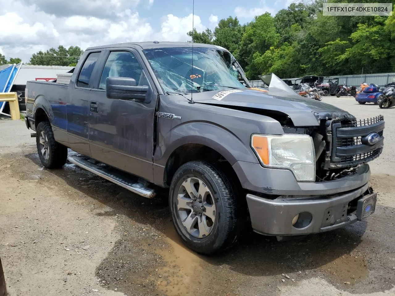 2013 Ford F150 Super Cab VIN: 1FTFX1CF4DKE10824 Lot: 59171304