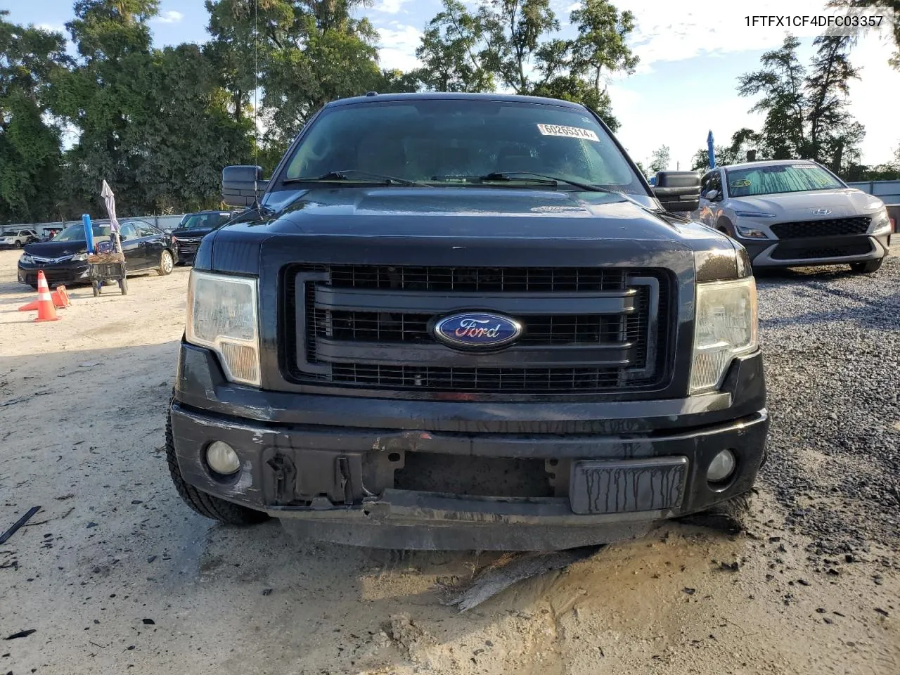 2013 Ford F150 Super Cab VIN: 1FTFX1CF4DFC03357 Lot: 60265314