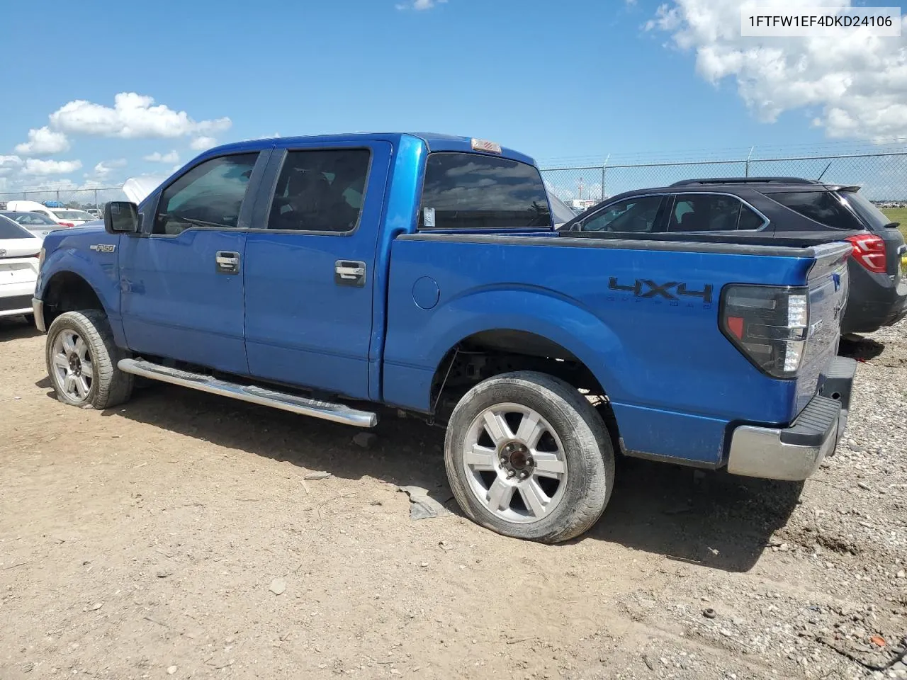 2013 Ford F150 Supercrew VIN: 1FTFW1EF4DKD24106 Lot: 60663334