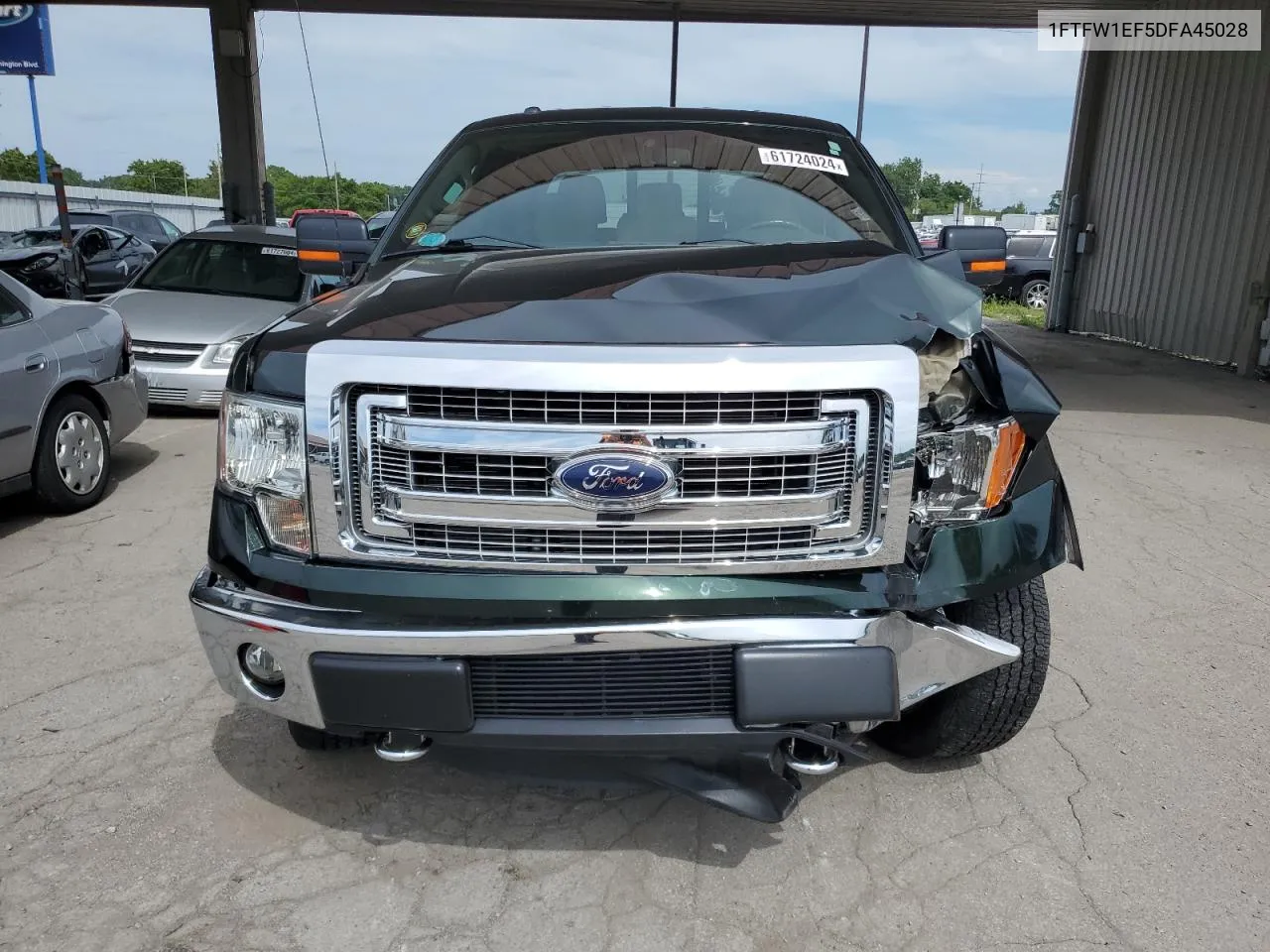 2013 Ford F150 Supercrew VIN: 1FTFW1EF5DFA45028 Lot: 61724024