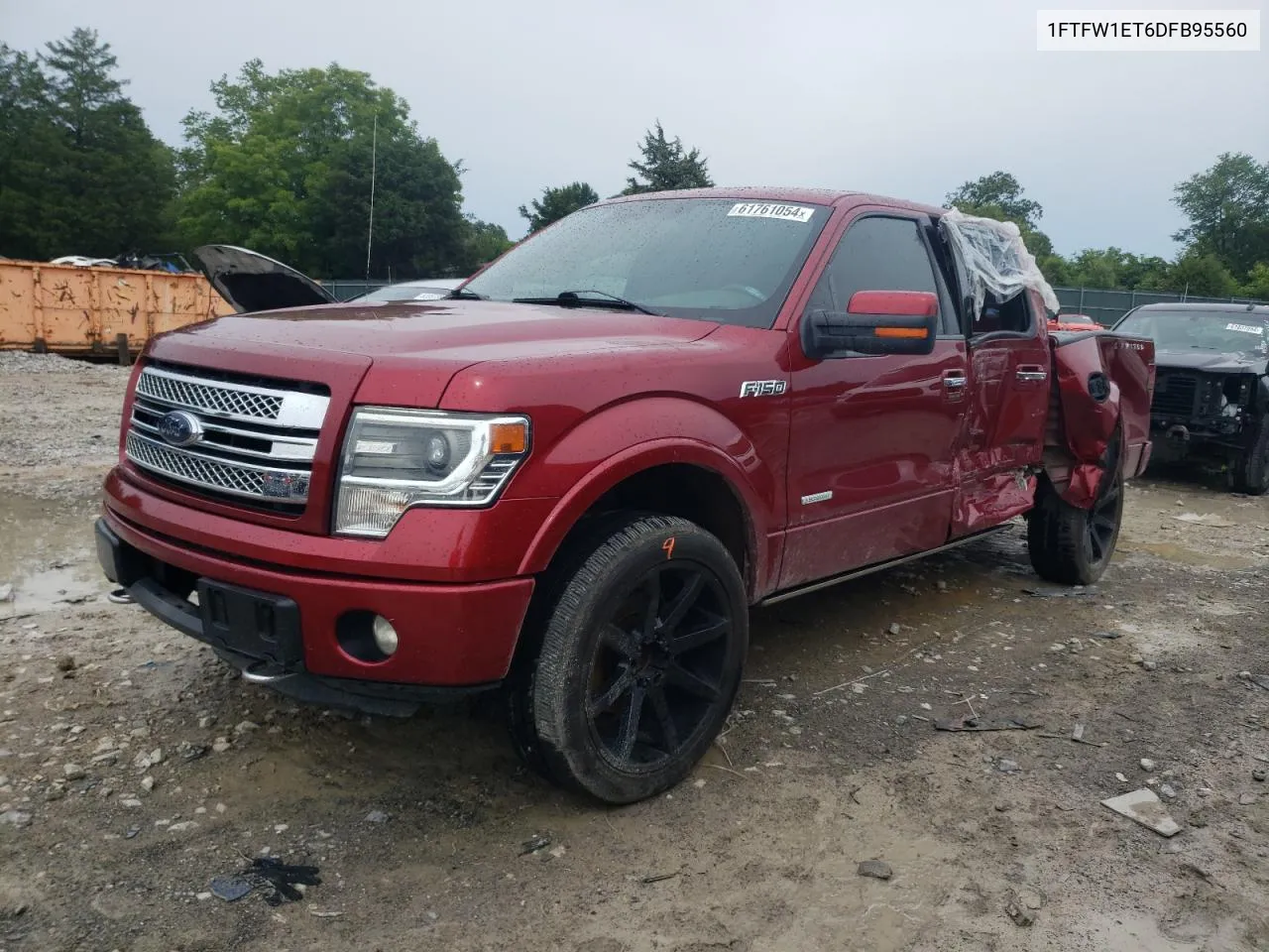 2013 Ford F150 Supercrew VIN: 1FTFW1ET6DFB95560 Lot: 61761054