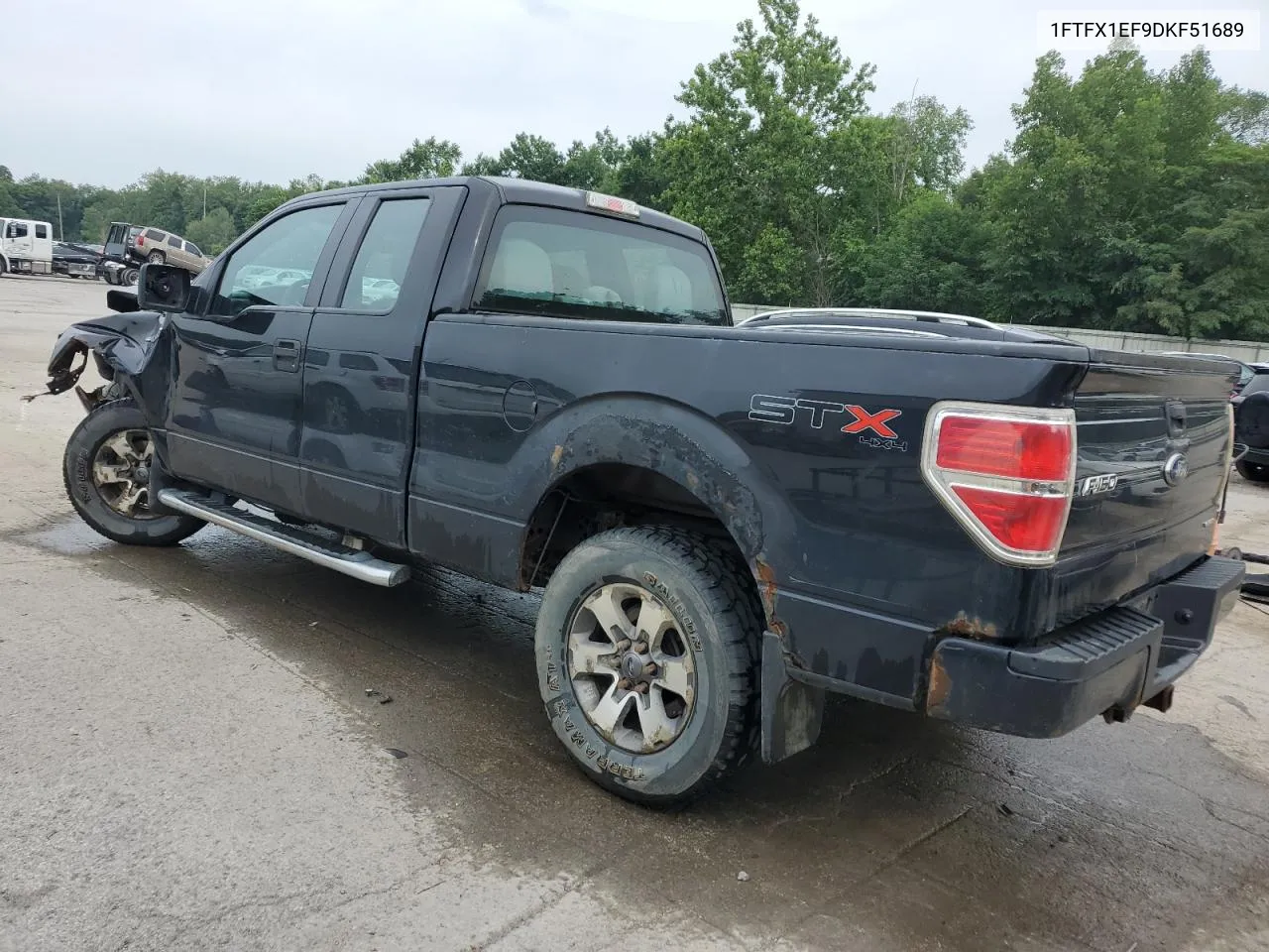 2013 Ford F150 Super Cab VIN: 1FTFX1EF9DKF51689 Lot: 62066774