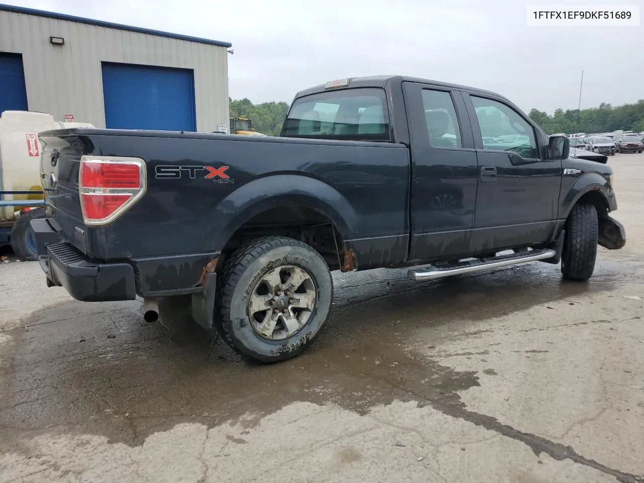 2013 Ford F150 Super Cab VIN: 1FTFX1EF9DKF51689 Lot: 62066774