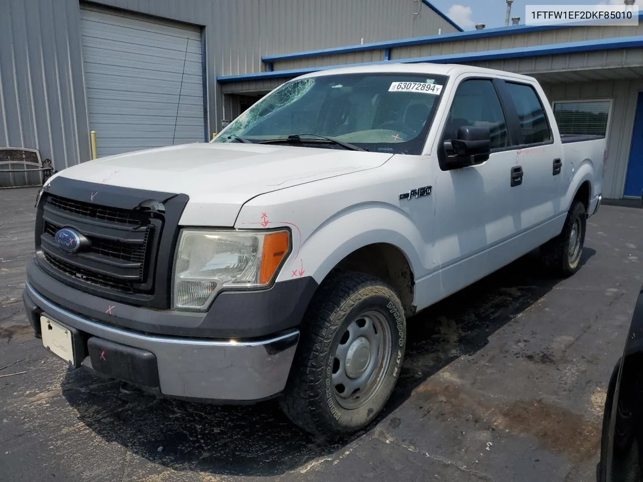 2013 Ford F150 Supercrew VIN: 1FTFW1EF2DKF85010 Lot: 63072894