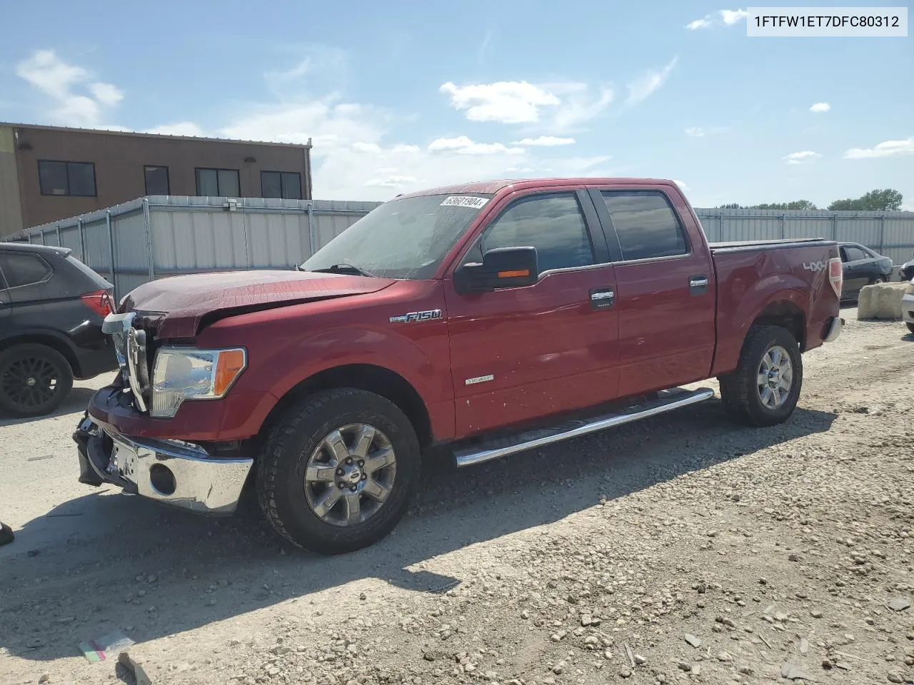 1FTFW1ET7DFC80312 2013 Ford F150 Supercrew