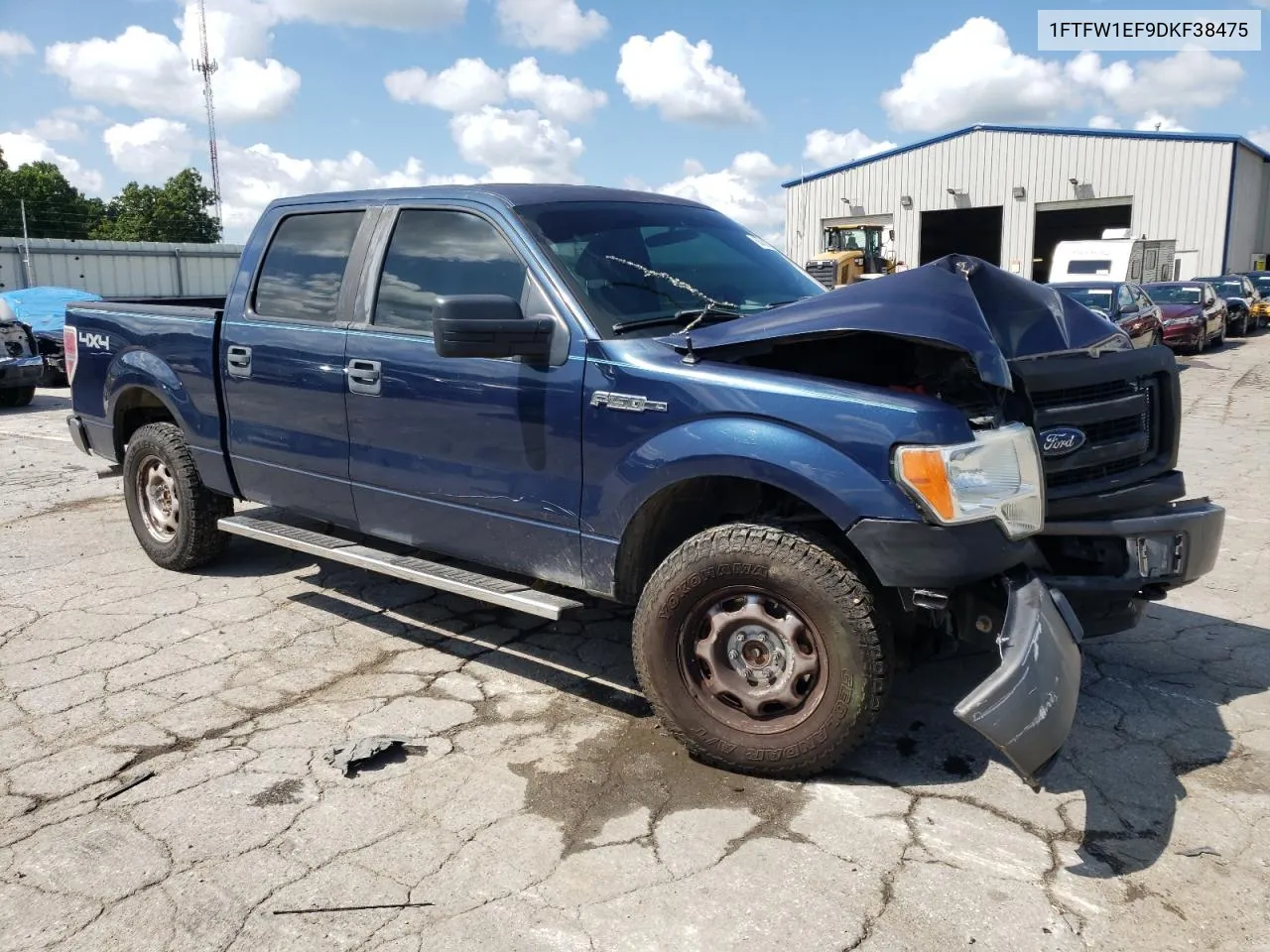 2013 Ford F150 Supercrew VIN: 1FTFW1EF9DKF38475 Lot: 63768974