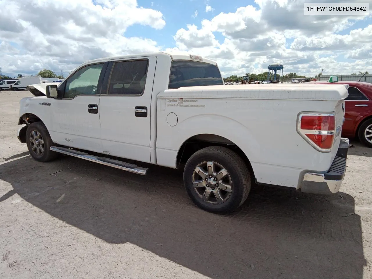 2013 Ford F150 Supercrew VIN: 1FTFW1CF0DFD64842 Lot: 64155024