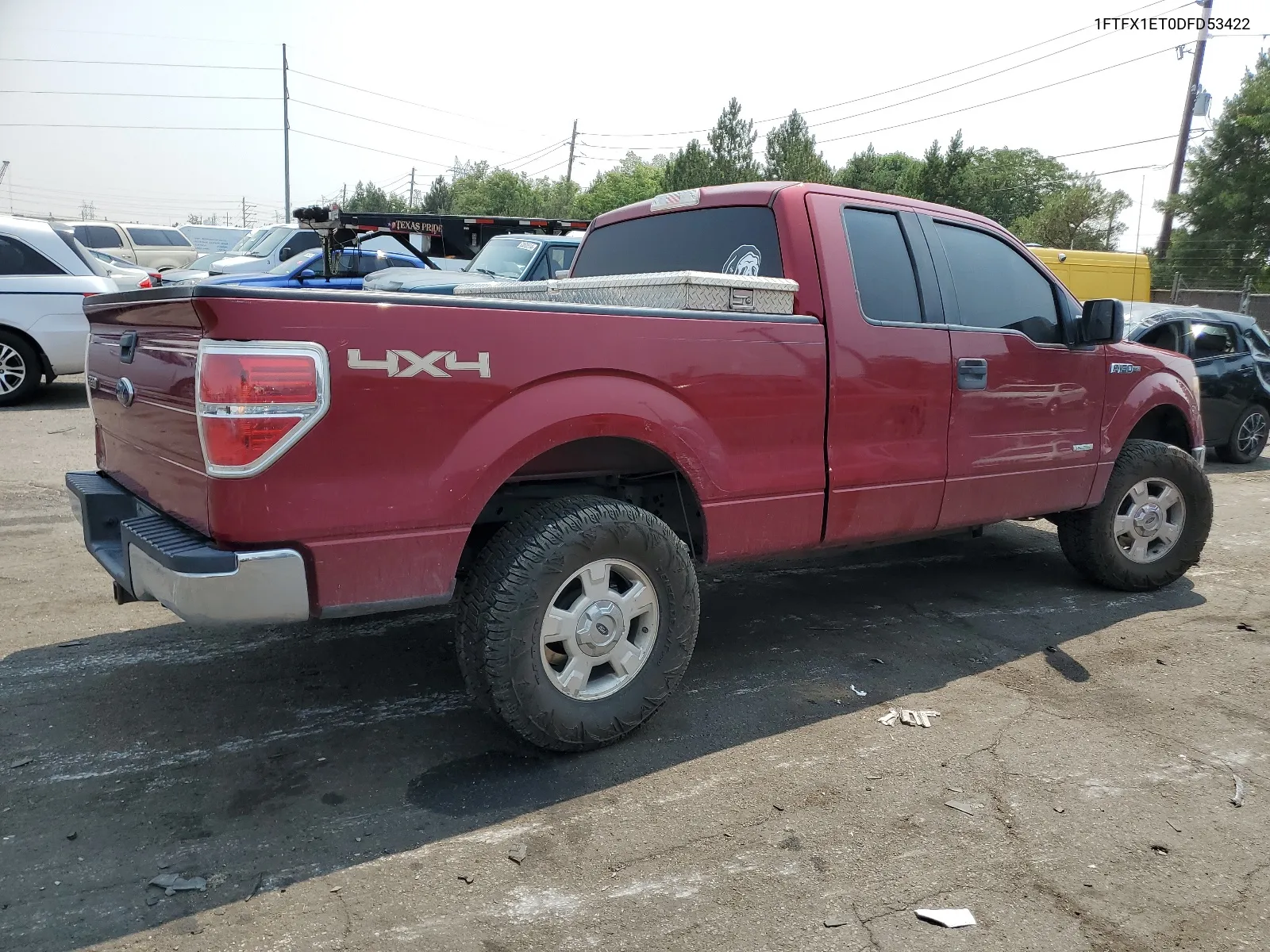 2013 Ford F150 Super Cab VIN: 1FTFX1ET0DFD53422 Lot: 64638404