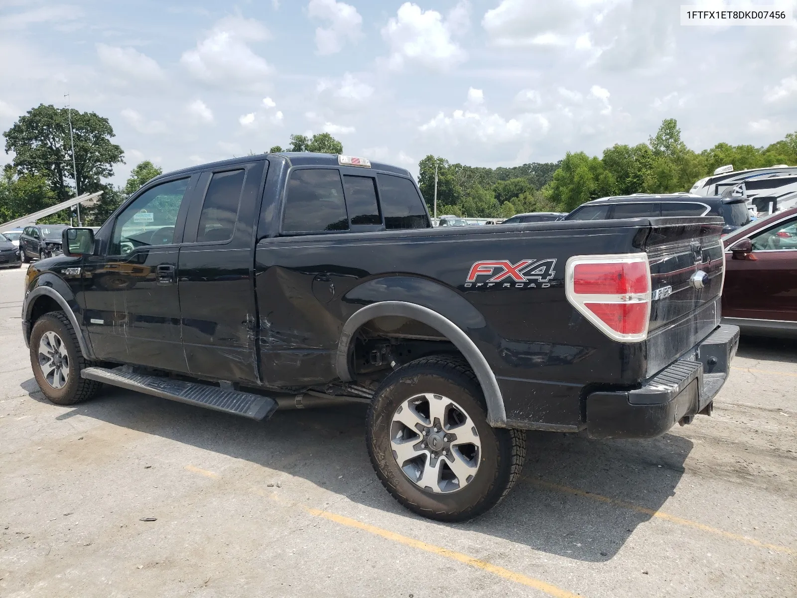 2013 Ford F150 Super Cab VIN: 1FTFX1ET8DKD07456 Lot: 64766874