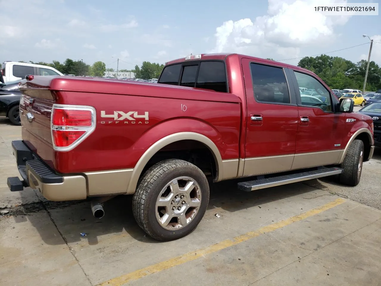 2013 Ford F150 Supercrew VIN: 1FTFW1ET1DKG21694 Lot: 65591064