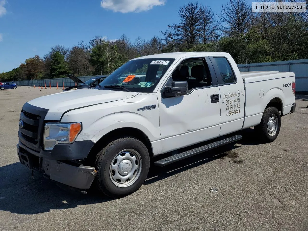 2013 Ford F150 Super Cab VIN: 1FTFX1EF9DFC37758 Lot: 66864124