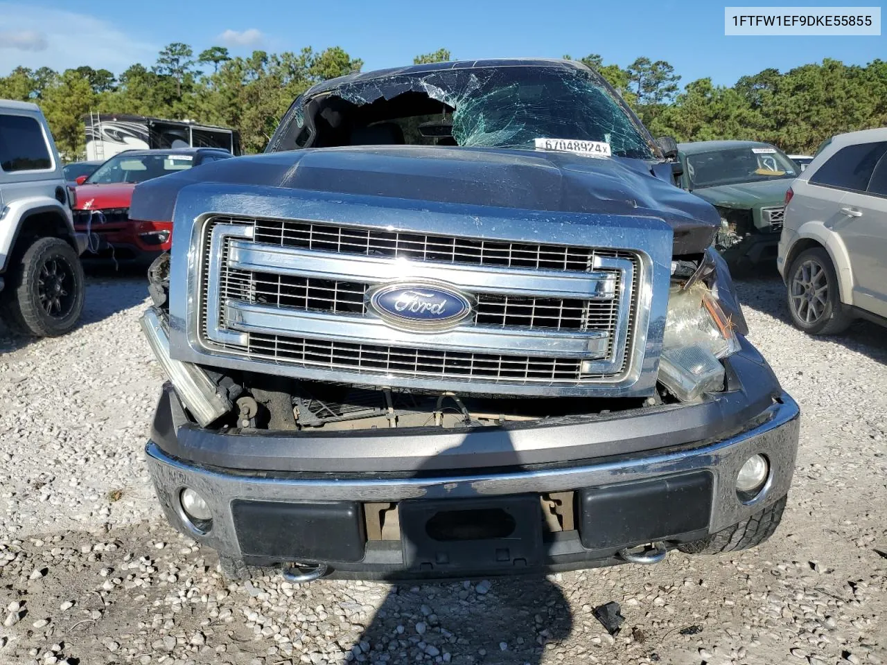 2013 Ford F150 Supercrew VIN: 1FTFW1EF9DKE55855 Lot: 67048924